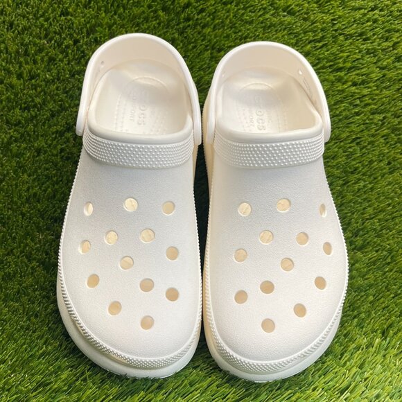 Crocs Classic Crush Clog Mens Size 8 White Beach Walking Outdoor Slip On Sandals main image 7